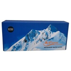 Size Large Black Heated Waterproof Gloves Men/Unisex 7.4V Rechargeable Batteries